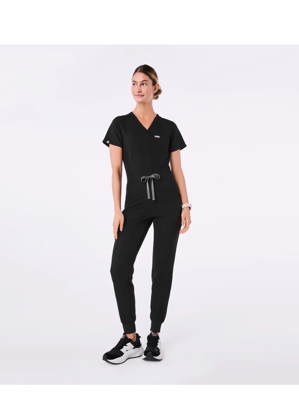 FIGS Women's Catarina V neck jogger jumpsuit